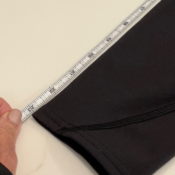 EUC LULULEMON HIGH RISE BLACK LEGGING. I THINK THEY ARE THE 23” INSEAM SIZE 8. - Picture 5 of 6